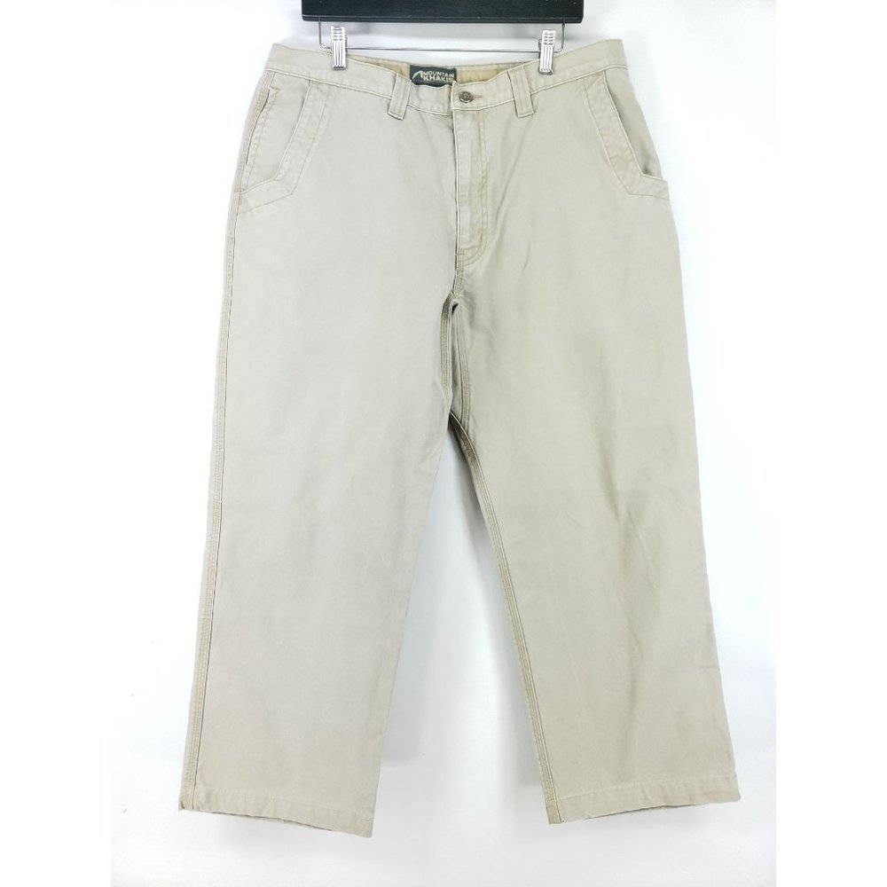 Mountain Khakis Outdoor Pants Men's Size 38/28 Tan Gusseted